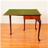 Image 5 : Georgian Mahogany Chippendale Game Table with Green Felt Top