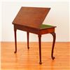 Image 7 : Georgian Mahogany Chippendale Game Table with Green Felt Top