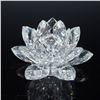 Image 1 : Swarovski Silver Crystal Large Waterlily Candle Holder