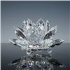 Image 2 : Swarovski Silver Crystal Large Waterlily Candle Holder