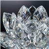 Image 3 : Swarovski Silver Crystal Large Waterlily Candle Holder