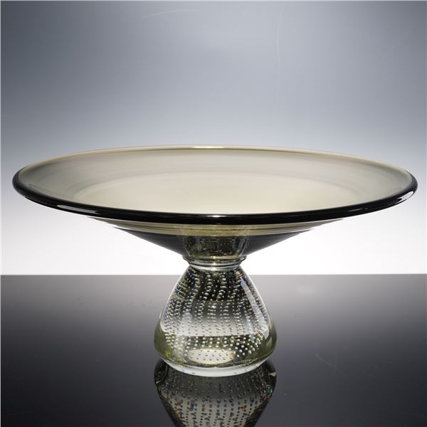 Erickson Glass Centerpiece Bowl with Controlled Bubble Base