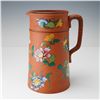 Image 1 : Wedgwood Terracotta Enamel Floral Pitcher