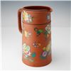 Image 2 : Wedgwood Terracotta Enamel Floral Pitcher