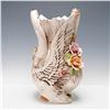 Image 2 : Capodimonte Italian Porcelain Swan & Floral Vase