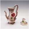 Image 4 : 2pc Nuova Capodimonte &Capodimonte Italian Porcelain Pitcher w/Cover & Ewer