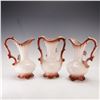 Image 2 : 3pc Capodimonte Vintage Floral Pitchers