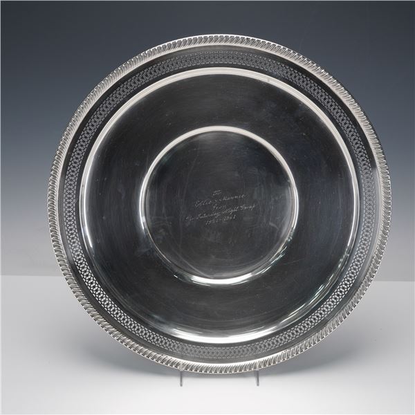 Fisher Sterling Silver Presentation Platter