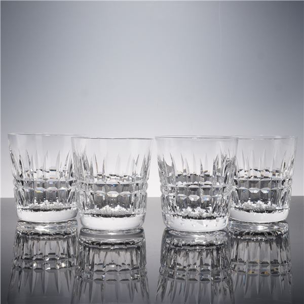 4pc Waterford Crystal Old Fashioned Glasses, Glenmore