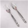 Image 1 : 2pc Georg Jensen Sterling Silver Dinner Forks, Acorn