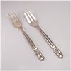 Image 1 : 2pc Georg Jensen Sterling Silver Pastry Forks, Acorn