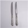 Image 2 : 2pc Alvin Sterling Silver Dinner Knives, French Scroll Pattern