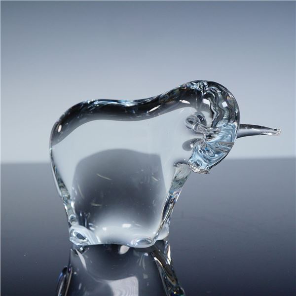 Contemporary Art Glass Bull