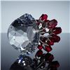 Image 3 : Swarovski Crystal SCS 15th Anniversary Figurine, 2002 Vase of Red Roses