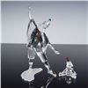 Image 1 : 2pc Swarovski Crystal Figurines, Pierrot 230586 and Puppet 217207