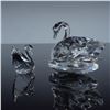Image 2 : 2pc Swarovski Crystal Swan Figurines