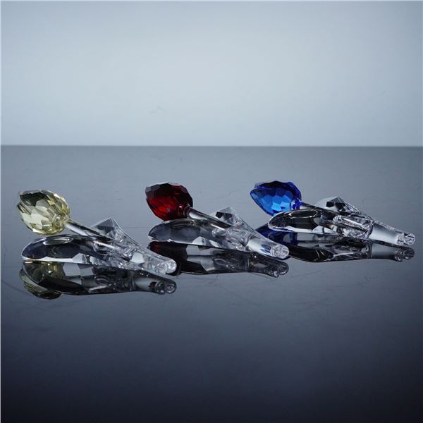 3pc Swarovski Crystal SCS Tulips