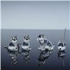 Image 1 : 4pc Swarovski Critters Crystal Figurines, Saint Bernard Puppy, Cat, & Mouse