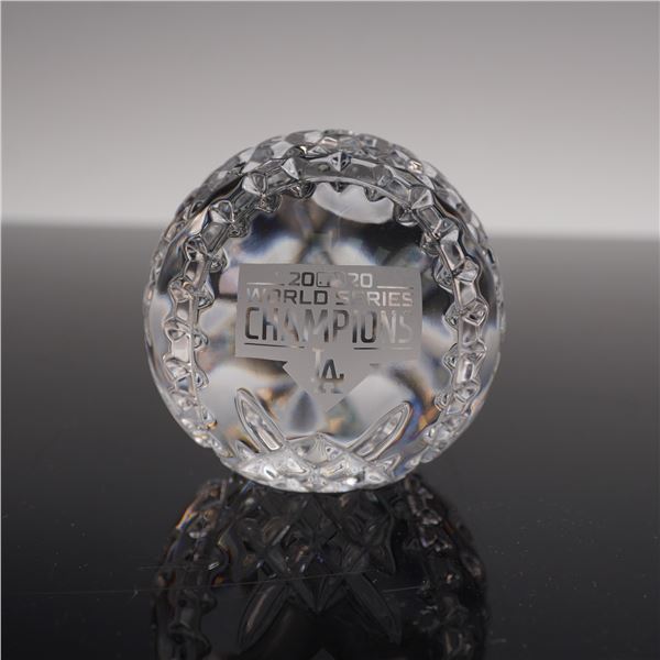 Waterford Crystal Baseball, 2020 World Series Champions Los Angeles Dodgers