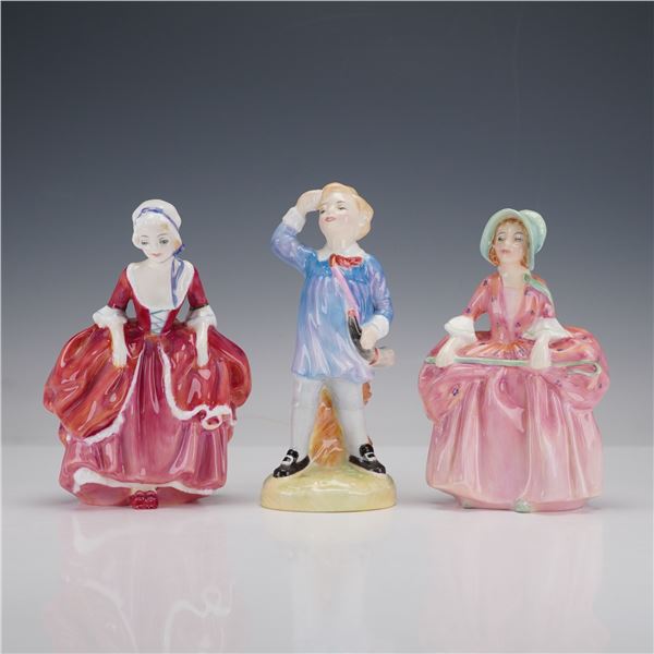 3pc Royal Doulton Figurines, Goody Two Shoes, Little Boy Blue & Bo-Peep