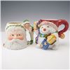 Image 1 : 2pc Mug Set Lenox Santa Fitz and Floyd Snowman