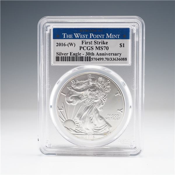 2016-(W) American Silver Eagle First Strike $1 Coin PCGS Graded MS70