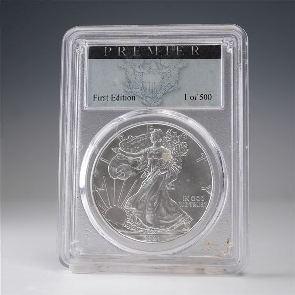 2021-S American Silver Eagle Type 1 Dollar PCGS Graded MS 70