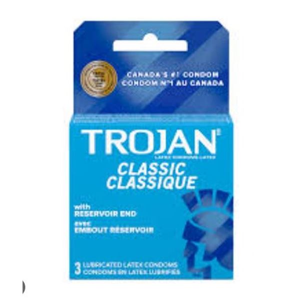 Trojan Classic Latex Condoms – Pack of 6 (3 Count Each)