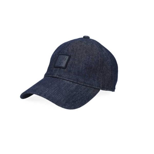 Tilley Tuff Baseball Cap for Women in Denim Cotton with Logo  Size L/XL