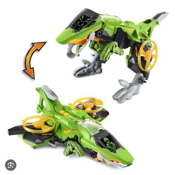 VTech Switch & Go Dinos – Brok The Super T-Rex Green Model **FRENCH**