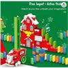 Image 1 : Merry Christmas Electric Domino Train Set