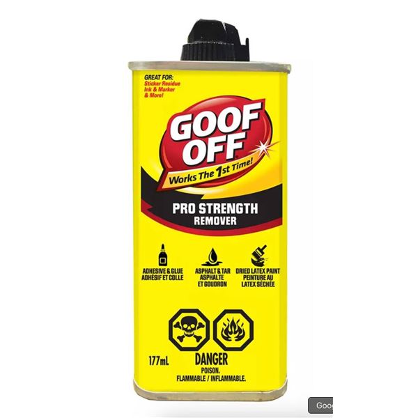 Goof Off Pro Strength Remover 177 mL Tin Containers – Set of Two