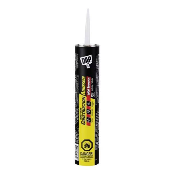 DAP Heavy Duty Construction Adhesive, 4000 Subfloor Series Sealant, 828ml