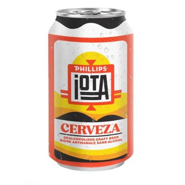 Phillips Iota Cerveza Dealcoholized Craft Beer, 4 Cans x 2  0.5 Percent ABV