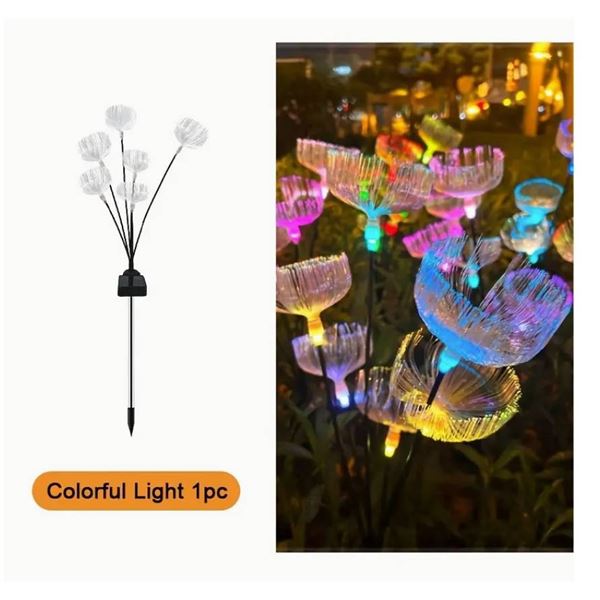 Solar Jellyfish Stake Light With Approximate 31-Inch Height