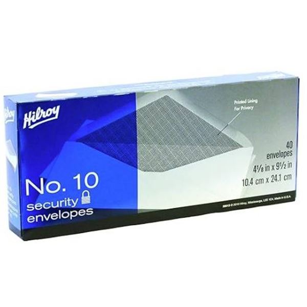 Hilroy No. 10 Security Envelopes, 6 Packs of 40