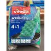 Image 2 : Lot of Cleaning Sponges: Vileda 4-in-1 Multi-Use Scrunge and Extra Large Sponges