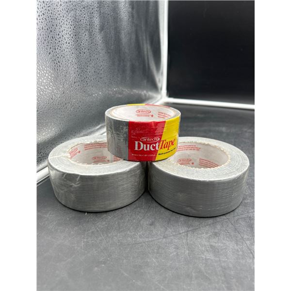 Lot of Cantech Duct Tape, Multi-Purpose, 48mm x 10m, Set of 3 Rolls