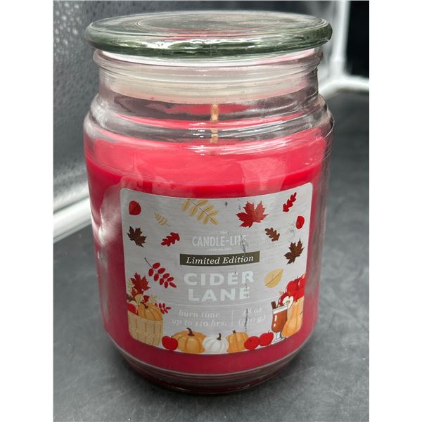 Candle-Lite Limited Edition Cider Lane Scented Wax Candle – 18 oz