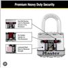Image 1 : Master Lock M1BLCBLF Magnum Laminated Steel Padlock With Key
