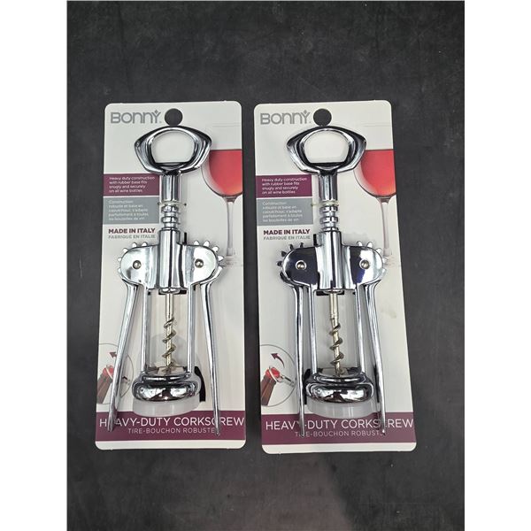 Bonny Heavy-Duty Corkscrew Made in Italy Set of 2