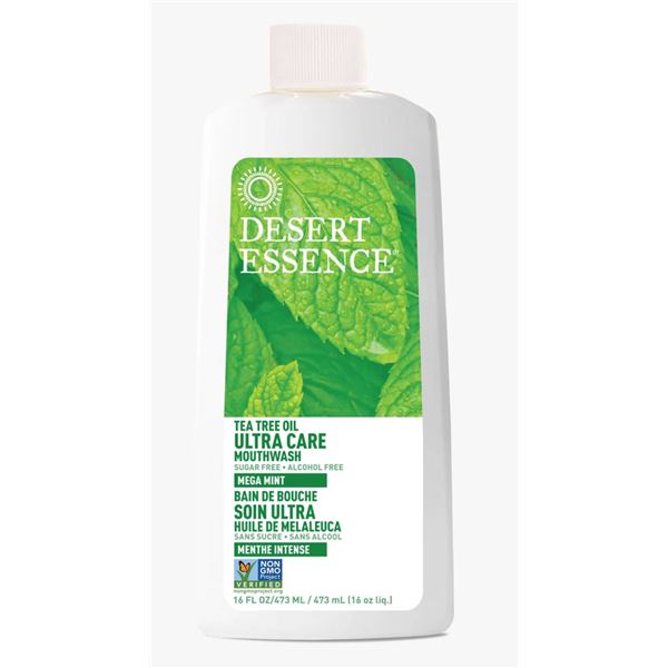 Desert Essence Tea Tree Oil Mouthwash – 16 fl oz (472 mL)