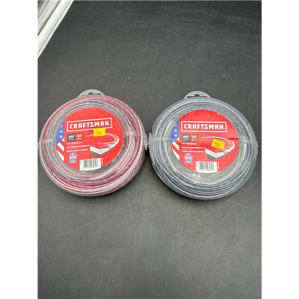Craftsman 0.095 Inch Trimmer Line Spools – 125 ft Each Lot of 2