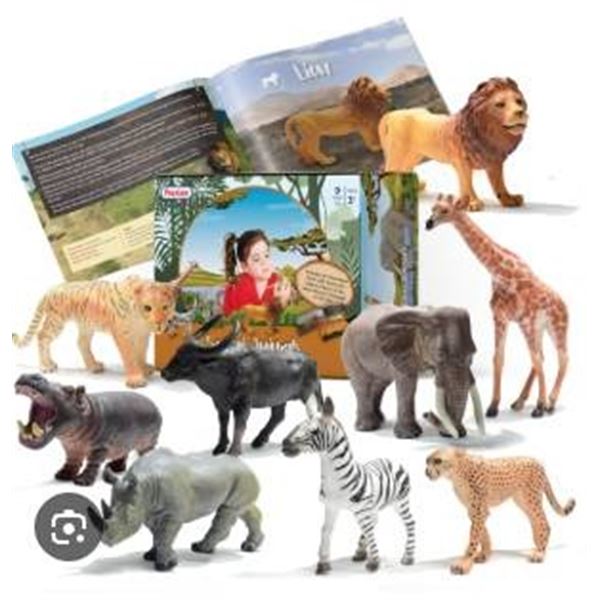 Prextex Safari Animals Life-Like Animal Models Set 9 pc