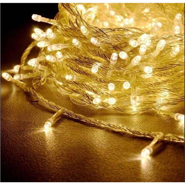 Fullbell LED Fairy String Lights 66.6 ft 200-LED Warm White