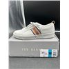 Image 2 : Ted Baker White Sneakers with Striped Side Accent, Size 10
