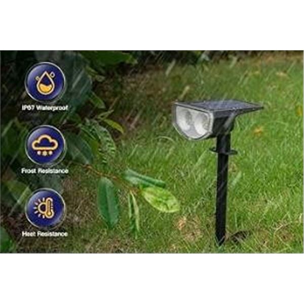 10-Inch Wall Light with 2-In-1 Spot and Solar Power Functionality