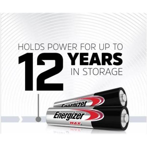 Energizer Max AA8 Alkaline Batteries – Pack of 8