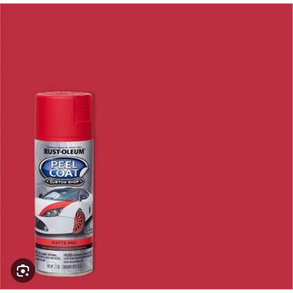Rust-Oleum Peel Coat Reversible Coating Spray Paint – Matte Red, 312g Each
