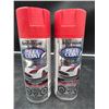 Image 2 : Rust-Oleum Peel Coat Reversible Coating Spray Paint – Matte Red, 312g Each